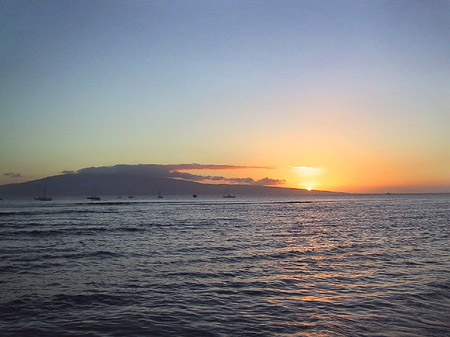 Foto Sonnenuntergang auf Maui